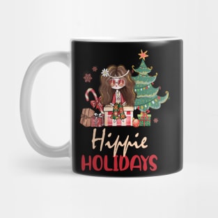 Hippie Holidays Christmas Mug